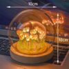 Artificial Tulip Flower Night Light Ornaments Handmade DIY Bedside Lamp LED Night Lamp Bedroom Decor Table Lamp Durable Easy Install - Image 2