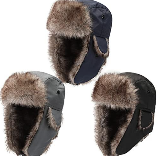 Windproof winter men's hat traditional Russian fur trapper Topi - Image 5