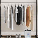 Adjustable and Portable Hanger Rack Stand Single Pole Drying Clothes Hanger Rack