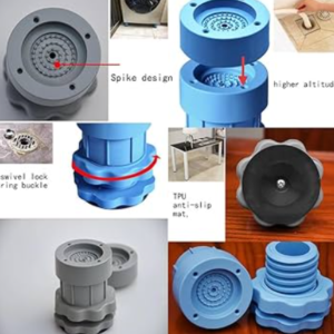 Anti Vibration Pads Lifting Foot Base for Washing Machine Dryer & Furniture, Blue