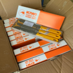 Kiwi Stainless Steel Kitchen Knife Set with Orange Handle with Sharp Utility Knives