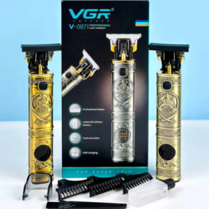 VGR V-0971 Professional Cordless Hair Trimmer for Men, Stainless Steel Blades, 1500mAh Li-ion Battery, USB Charging