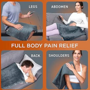 PureRelief Pro Far Infrared Ultra-Wide Heating Pad for Full Body Heat Therapy
