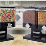 Double Cereal Dispenser Dry Food Storage Container | Airtight BPA-Free Kitchen Organizer for Grains, Rice & Snacks