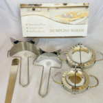 Dumpling Maker Set – Dumpling Press, Dough Cutter & Stuffing Spoon for Homemade Dumplings