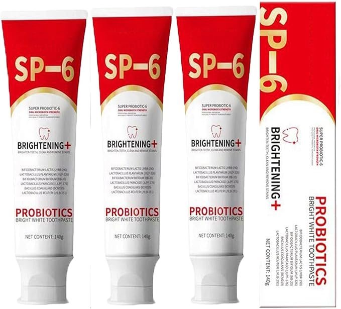SP-6 Probiotic Toothpaste Whitening - Ultra Whitening Toothpaste for Fresh Breath and Deep Cleaning - Image 4