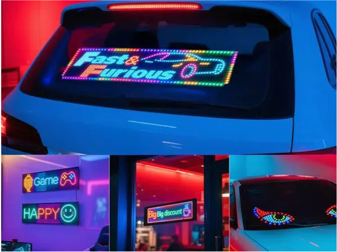 LED Matrix Banner - Flexible Bright Display 16x65 for Car & Home - Image 3
