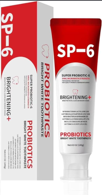 SP-6 Probiotic Toothpaste Whitening - Ultra Whitening Toothpaste for Fresh Breath and Deep Cleaning - Image 2