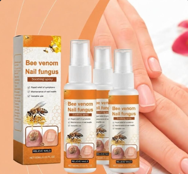 Bee Venom Nail Repair Spray Nail Care Liquid for Weak, Damaged & Discolored Nails - Image 3