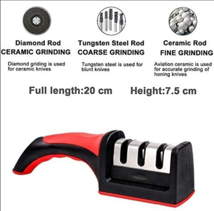 Knife Sharpener - Professional Kitchen Knife Sharpening Tool for Chef & Kitchen Knives - Image 4