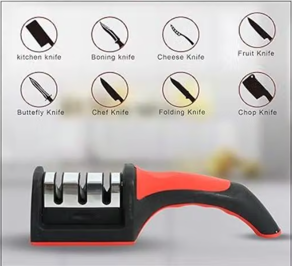 Knife Sharpener - Professional Kitchen Knife Sharpening Tool for Chef & Kitchen Knives - Image 3
