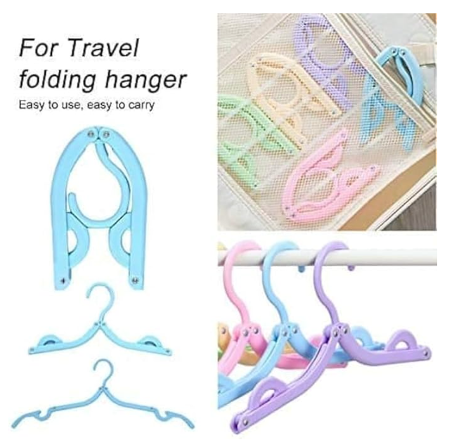 Foldable Travel Hanger - Portable Folding Clothes Hanger for Home and Travel - Image 4