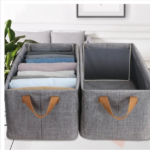 Foldable Closet Organizer Bin with Dividers