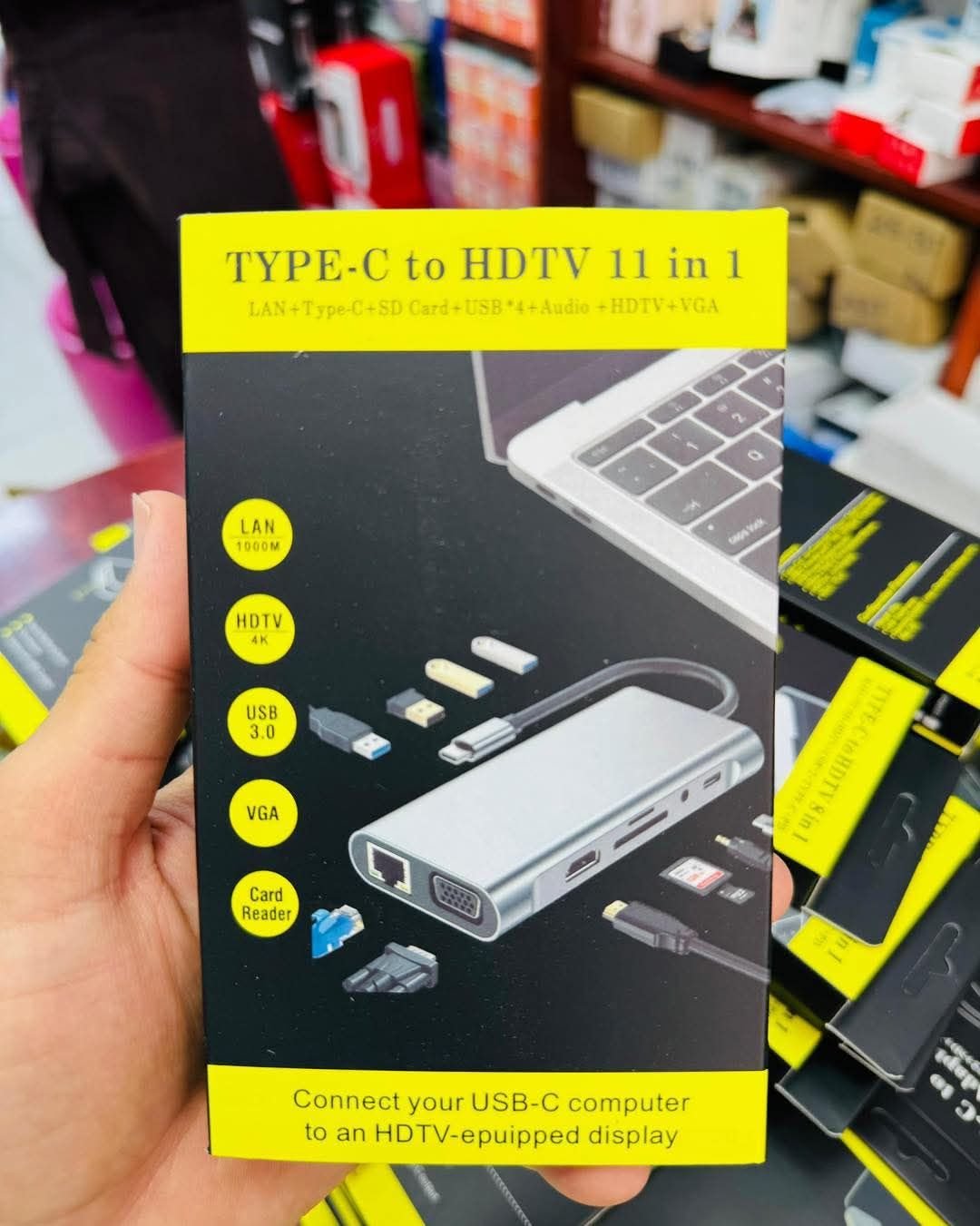 Type-C to HDTV 11 in 1 USB-C Hub Adapter