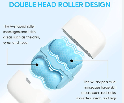 Ice Roller for Face | Refillable Silicone Contour Cube Massager