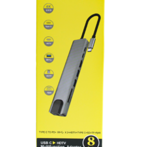 USB C Hub Multi Adapter | 6-in-1 Type-C to 4K HDMI Docking Station