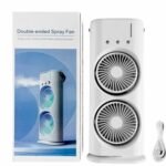 Double-Ended Spray Fan Portable Cooling Mist Humidifier
