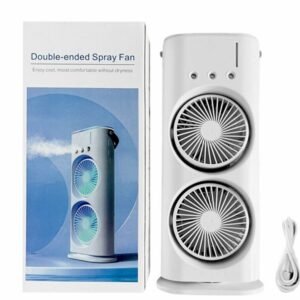 Double-Ended Spray Fan Portable Cooling Mist Humidifier