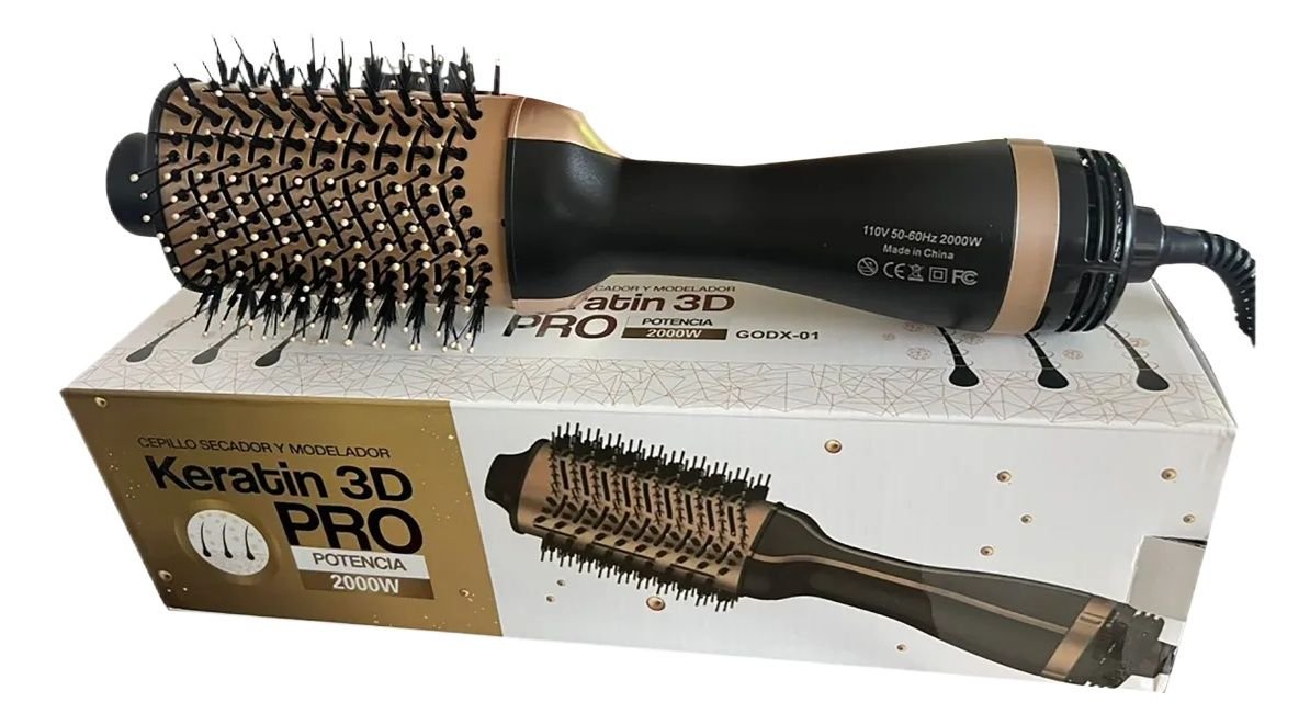 Keratin 3D Pro Professional Hot Air Brush and Styler