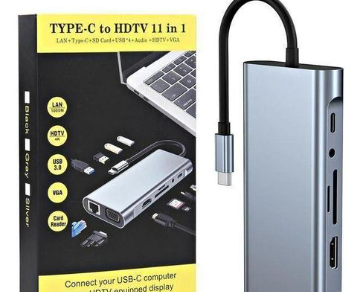 Type-C to HDTV 11 in 1 USB-C Hub Adapter - Image 2