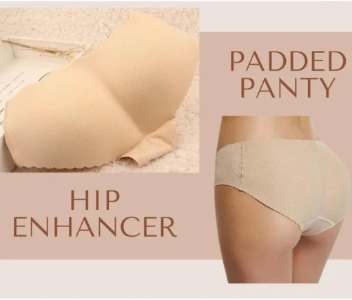 V-Shaped Seamless Butt Lifter Padded Panty with Hip Enhancer Foam Pads
