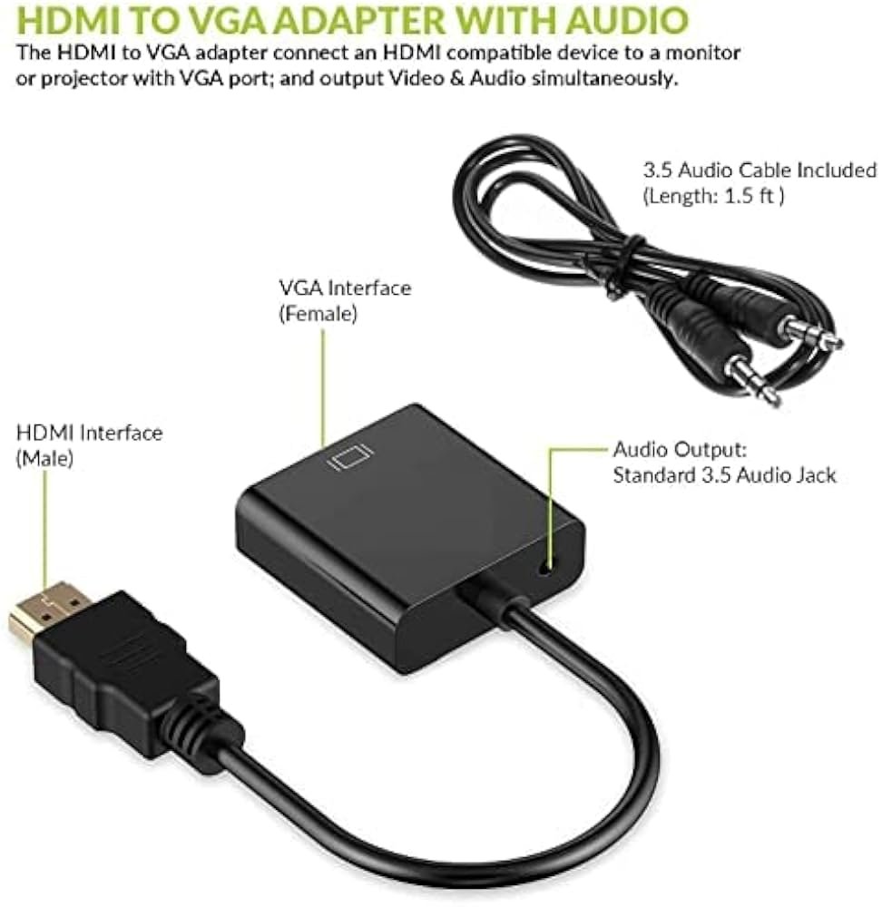 HDTV to VGA/AV Adapter with Audio Cable - Image 3