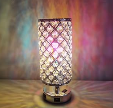Crystal Vase Table Lamp | Premium Luxury Decorative Nightstand Light - Image 3