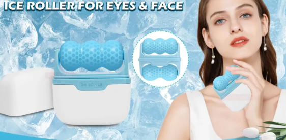 Ice Roller for Face | Refillable Silicone Contour Cube Massager - Image 3