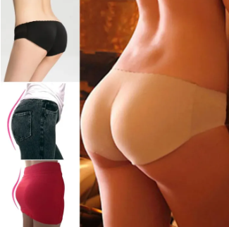 V-Shaped Seamless Butt Lifter Padded Panty with Hip Enhancer Foam Pads - Image 3