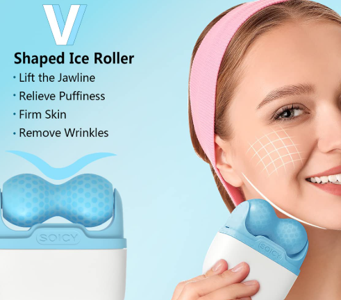 Ice Roller for Face | Refillable Silicone Contour Cube Massager - Image 4