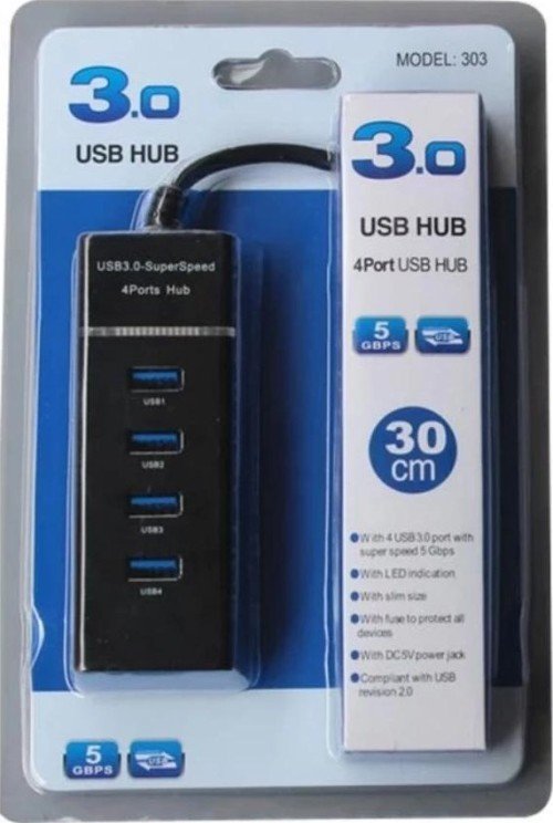 4-Port USB 3.0 Hub | White-Label Multi-Port Splitter