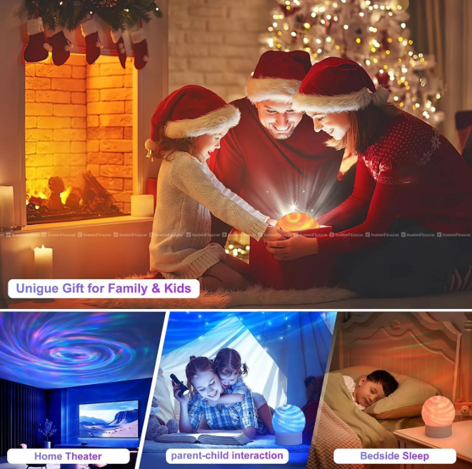 Northern Lights Night Light with 16 Color Aurora Projector - Image 2