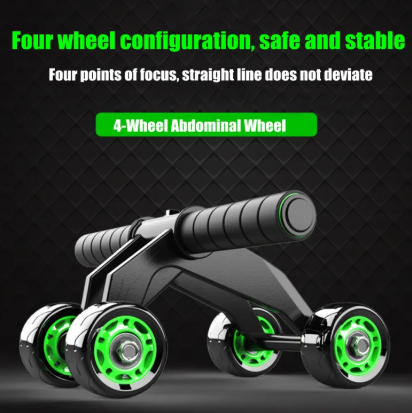 4 Wheel Ab Roller for Core Strength and Abdominal Workout - Image 3