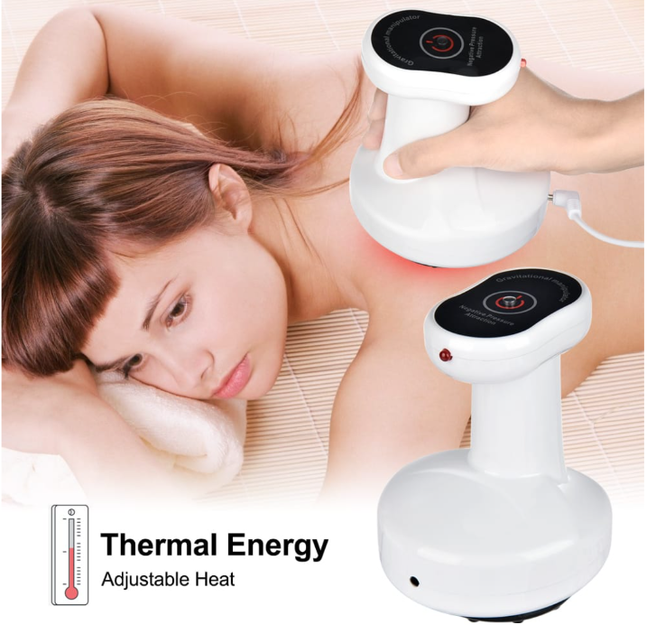 Rechargeable Suction and Heat Body Massager for Home Use