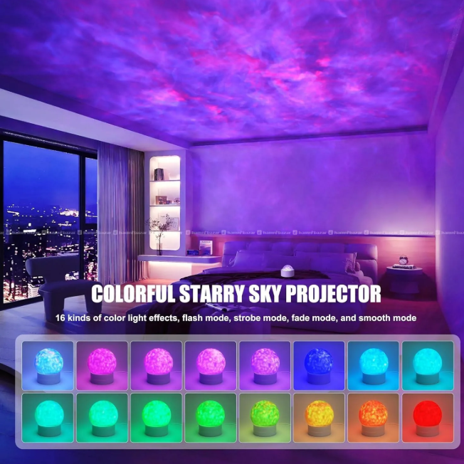 Northern Lights Night Light with 16 Color Aurora Projector - Image 3
