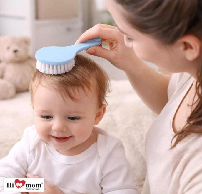 HI MOM 6-in-1 Baby Grooming Kit with Brush, Comb, Nail Clipper and Safety Tools - Image 3