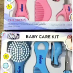 HI MOM 6-in-1 Baby Grooming Kit with Brush, Comb, Nail Clipper and Safety Tools
