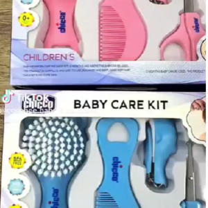 HI MOM 6-in-1 Baby Grooming Kit with Brush, Comb, Nail Clipper and Safety Tools
