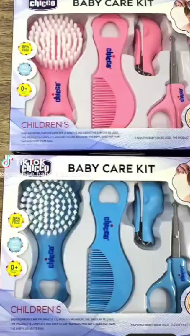 HI MOM 6-in-1 Baby Grooming Kit with Brush, Comb, Nail Clipper and Safety Tools
