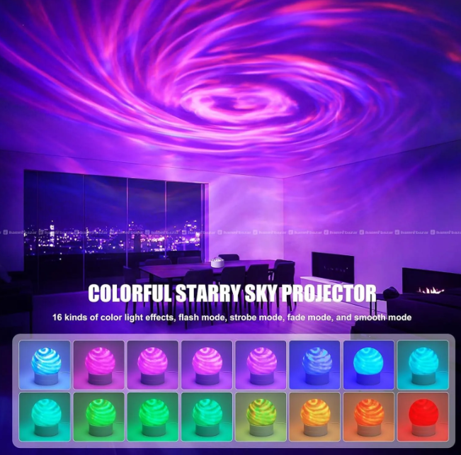 Northern Lights Night Light with 16 Color Aurora Projector - Image 4