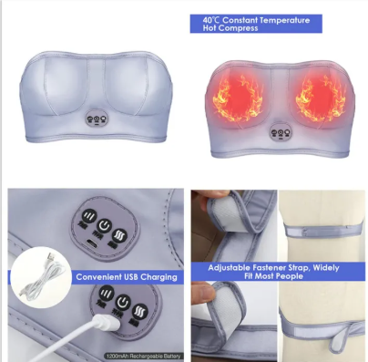 Wireless Electric Breast Massager with Portable Relaxation Massage Function - Image 2