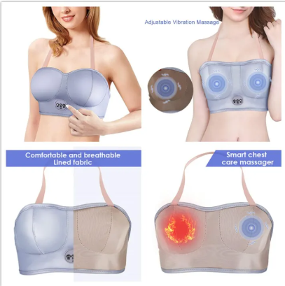 Wireless Electric Breast Massager with Portable Relaxation Massage Function