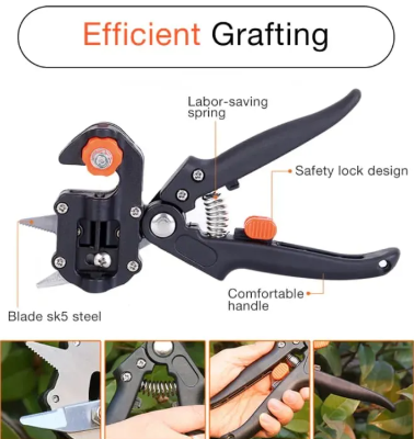 Garden Grafting Tool Kit with 3 Blades for Plant and Fruit Tree Pruning - Image 3