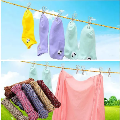 Portable Nylon Clothesline Rope for Travel and Laundry - Image 2
