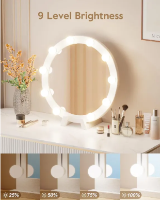 Hollywood Style LED Vanity Mirror Lights with 10 Dimmable Bulbs - Image 4