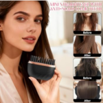Mini Cordless Hair Straightener Brush with 3 Temperature Settings