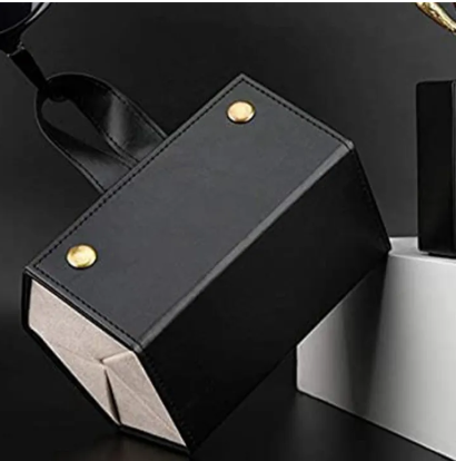 Foldable PU Leather Travel Sunglasses Organizer Case