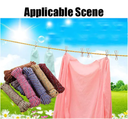 Portable Nylon Clothesline Rope for Travel and Laundry - Image 3