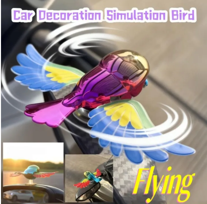 Flying Bird Car Ornament with Fluttering Wings for Car and Motorcycle - Image 2