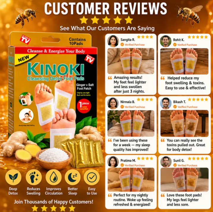 Kinoki Natural Detox Foot Patch 10 Pcs | Herbal Foot Patch for Cleansing & Relaxation - Image 2